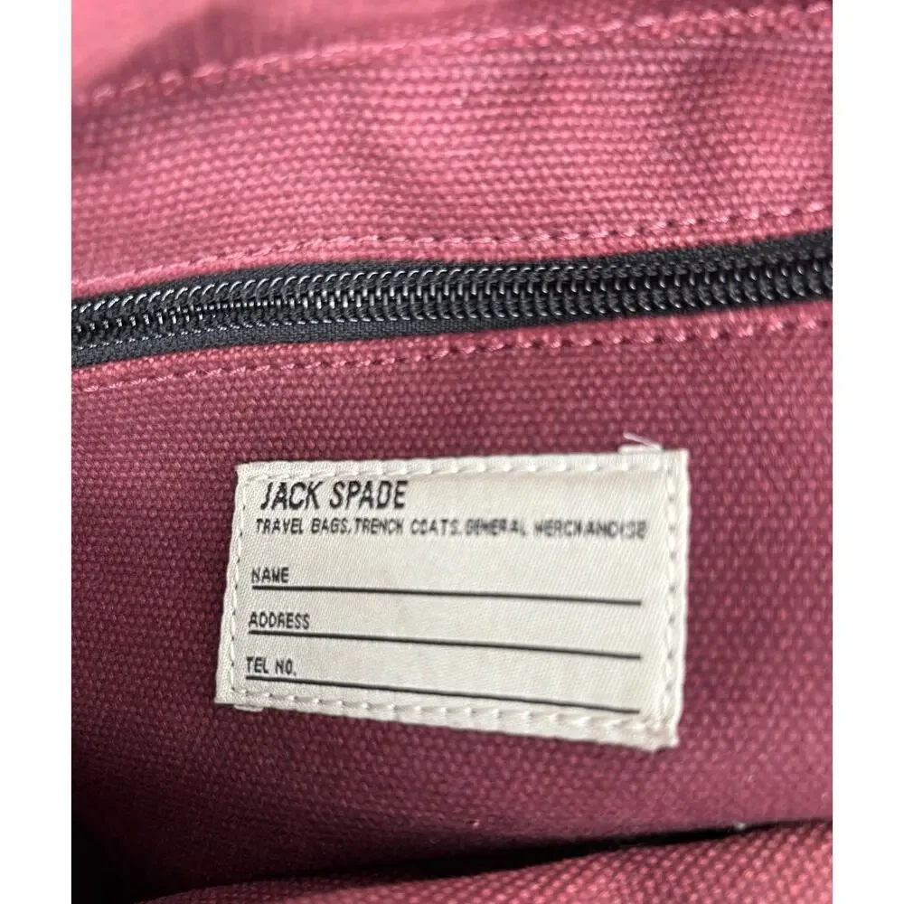 Jack Spade Warren Street New York Dipped Canvas Tote Messenger Bag Utility